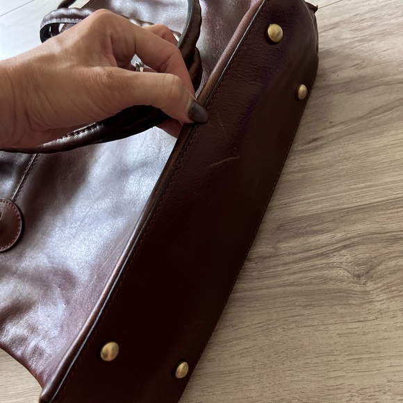 *NWOT* Patricia Nash Genuine Italian Brown Leather Tassel Tote Bag - Picture 7 of 7